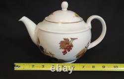 Vintage Royal Worcester EVESHAM GOLD Teapot, Creamer and Sugar Bowl MINT