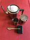 Vintage Stelton Stainless Cylinda Teapot, Creamer & Sugar Denmark