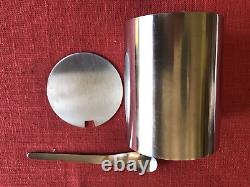 Vintage STELTON Stainless CYLINDA Teapot, Creamer & Sugar DENMARK