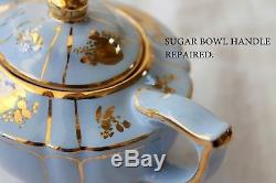 Vintage Sadler Baby Blue Tea Set Teapot Milk Jug Lidded Sugar Bowl AF