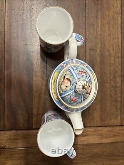 Vintage Sadler Oliver Twist Charles Dickens Teapot And 2 Cups