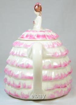 Vintage Sadler Teapot YE DAINTEE LADYEE Pink Dress w Floral Chintz Inset (BAY)