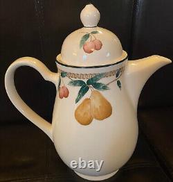 Vintage Set of One Tea Kettle with Lid 10 x 9, Sugar & Creamer with Lid