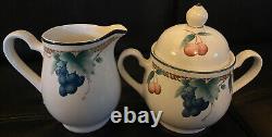 Vintage Set of One Tea Kettle with Lid 10 x 9, Sugar & Creamer with Lid