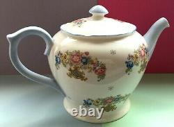 Vintage Shelley China Sheraton & Grey Crystals Large Tea Set Teapot & Lid 2323