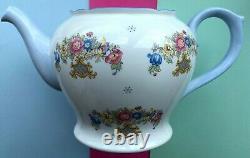 Vintage Shelley China Sheraton & Grey Crystals Large Tea Set Teapot & Lid 2323