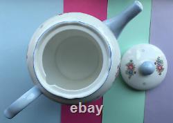Vintage Shelley China Sheraton & Grey Crystals Large Tea Set Teapot & Lid 2323