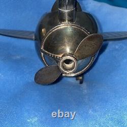 Vintage Silver Plated Airplane Shaped Teapot EUC