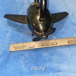 Vintage Silver Plated Airplane Shaped Teapot EUC