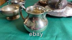 Vintage Silver Plated Tea Set And Sugar Bowl With Spoon Plus Extras