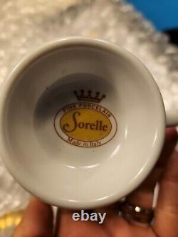 Vintage Sorelle Teapot With Service for Six Fine Porcelain MINT
