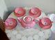 Vintage Spode Copelands England Pink Teapot With 4 Cups And Saucers