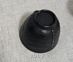 Vintage Square Japanese Cast Iron Tea Kettle Tea Pot 4 Pieces Dragonfly