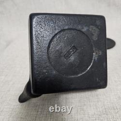 Vintage Square Japanese Cast Iron Tea Kettle Tea Pot 4 Pieces Dragonfly