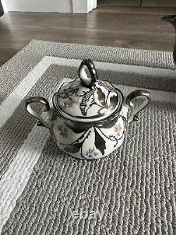 Vintage Tea Pot Sugar Bowl Set Bareuther Germany Bavaria 15 33