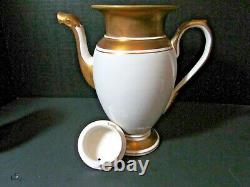 Vintage Teapot Set Handcrafted Ceramic Gold Trim Dragon Spout Made In Italy