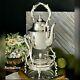 Vintage Tilting Tea Pot Silver Plated Coffee Pot With Warmer Silver Tea Serving