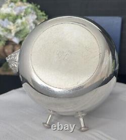 Vintage Tilting Tea Pot Silver Plated Coffee Pot with Warmer Silver Tea Serving