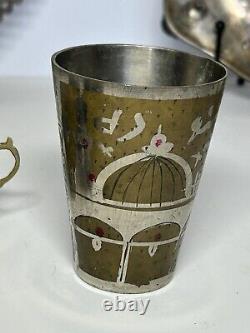 Vintage Turkish Tea Set With Rose Water Sprayer