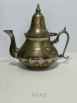 Vintage Turkish Tea Set With Rose Water Sprayer
