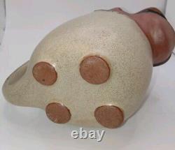 Vintage UITCI Japan Stoneware Hippo Teapot, Pitcher, And Sugar Bowl