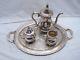 Vintage Wallace Silver Plate Coffee/tea Service Set Tea Pot Sugar Creamer Tray
