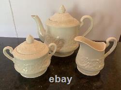 Vintage Wedgewood Patrician Tea Pot Sugar Bowl Creamer England