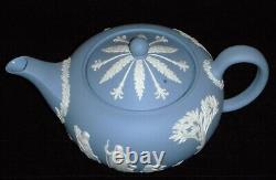 Vintage Wedgwood Cream Color on Lavender (Pale Blue) Jasperware Tea Set