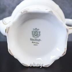 Vintage Weimar Katharina White Gold Floral Porcelain Teapot