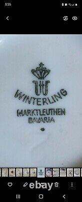Vintage Winterling Markleuthen Bavaria tea pot, tea set, dessert plates. RARE