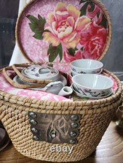 Vintage chinese porcelain tea set