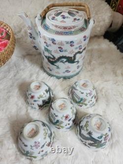 Vintage chinese porcelain tea set