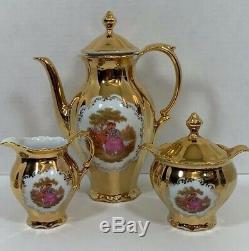 Vintage tea set gold plated waldsassen bavaria germany set