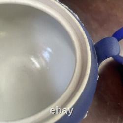 Vintage wedgwood jasperware tea set teapot sugar creamer