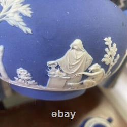 Vintage wedgwood jasperware tea set teapot sugar creamer