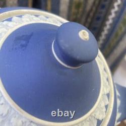 Vintage wedgwood jasperware tea set teapot sugar creamer