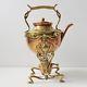 Vitange Tea Pot With Stand Burner Copper/brass Carl Deffner Germany