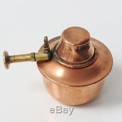 Vitange Tea Pot With Stand Burner Copper/Brass Carl Deffner Germany