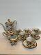 Vntge Occupied Japan Tea Pot Demitasse Tea St 6 Cups/saucers Hand Painted
