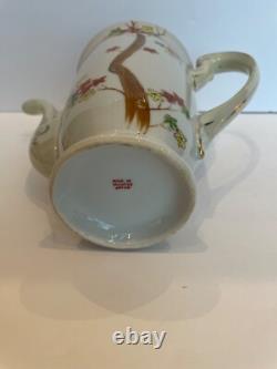 Vntge Occupied Japan Tea Pot Demitasse Tea St 6 Cups/Saucers HAND PAINTED