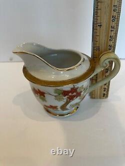 Vntge Occupied Japan Tea Pot Demitasse Tea St 6 Cups/Saucers HAND PAINTED