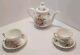 Vtg Aynsley Howard Sprays Teapot With 2 Teacups And Saucers Made In England