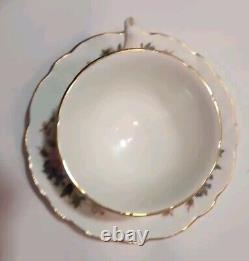 Vtg Aynsley Howard Sprays Teapot With 2 Teacups And Saucers Made in England