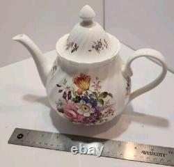 Vtg Aynsley Howard Sprays Teapot With 2 Teacups And Saucers Made in England