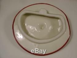 Vtg Franciscan Apple Shape Set Red Teapot with 4 Mugs Portugal Mint Condition