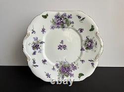 Vtg HAMMERSLEY VICTORIAN VIOLETS TEA SET 18 PCS. TEAPOT CAKE PLATE TEACUP SUGAR