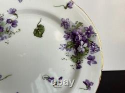 Vtg HAMMERSLEY VICTORIAN VIOLETS TEA SET 18 PCS. TEAPOT CAKE PLATE TEACUP SUGAR