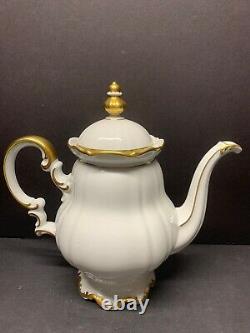 Vtg Hutschenreuther Selb Bavaria Large Ivory Coffee Pot / Teapot Set Of 3