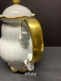 Vtg Hutschenreuther Selb Bavaria Large Ivory Coffee Pot / Teapot Set Of 3