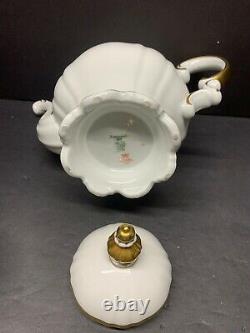 Vtg Hutschenreuther Selb Bavaria Large Ivory Coffee Pot / Teapot Set Of 3